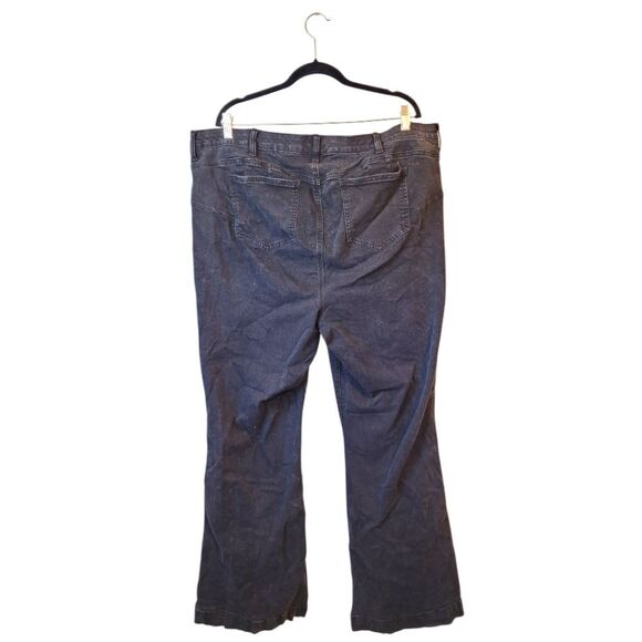 Torrid Women's Black Wash Bombshell Flare Button Fly Jeans Size 24T - Picture 2 of 6
